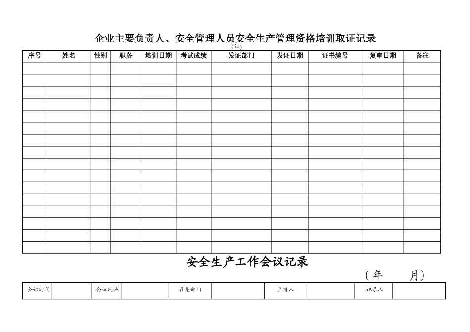 建筑公司安全生产管理台帐_第2页