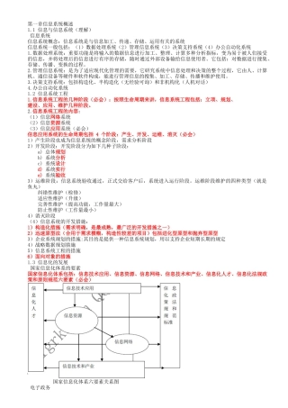 2025年系统集成项目管理工程师重点考点核心资料