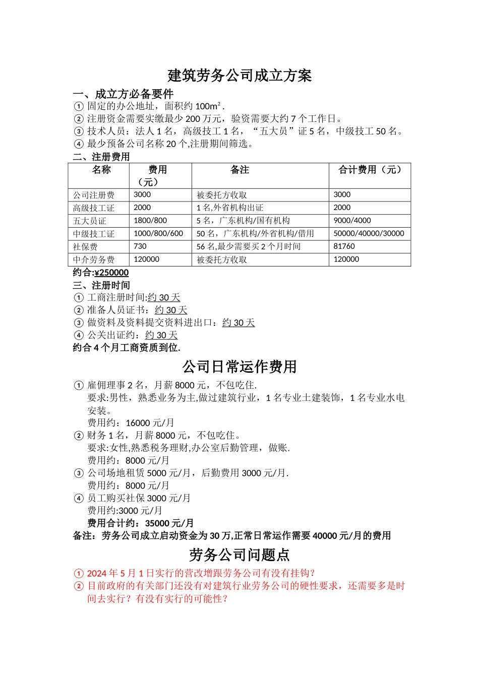 建筑劳务公司成立方案_第1页