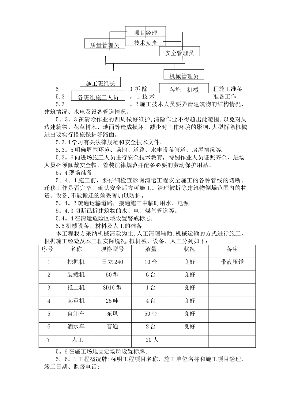 建筑垃圾清理工作施工方案_第3页