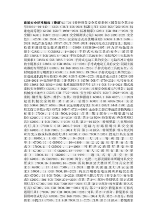 建筑安全标准精选