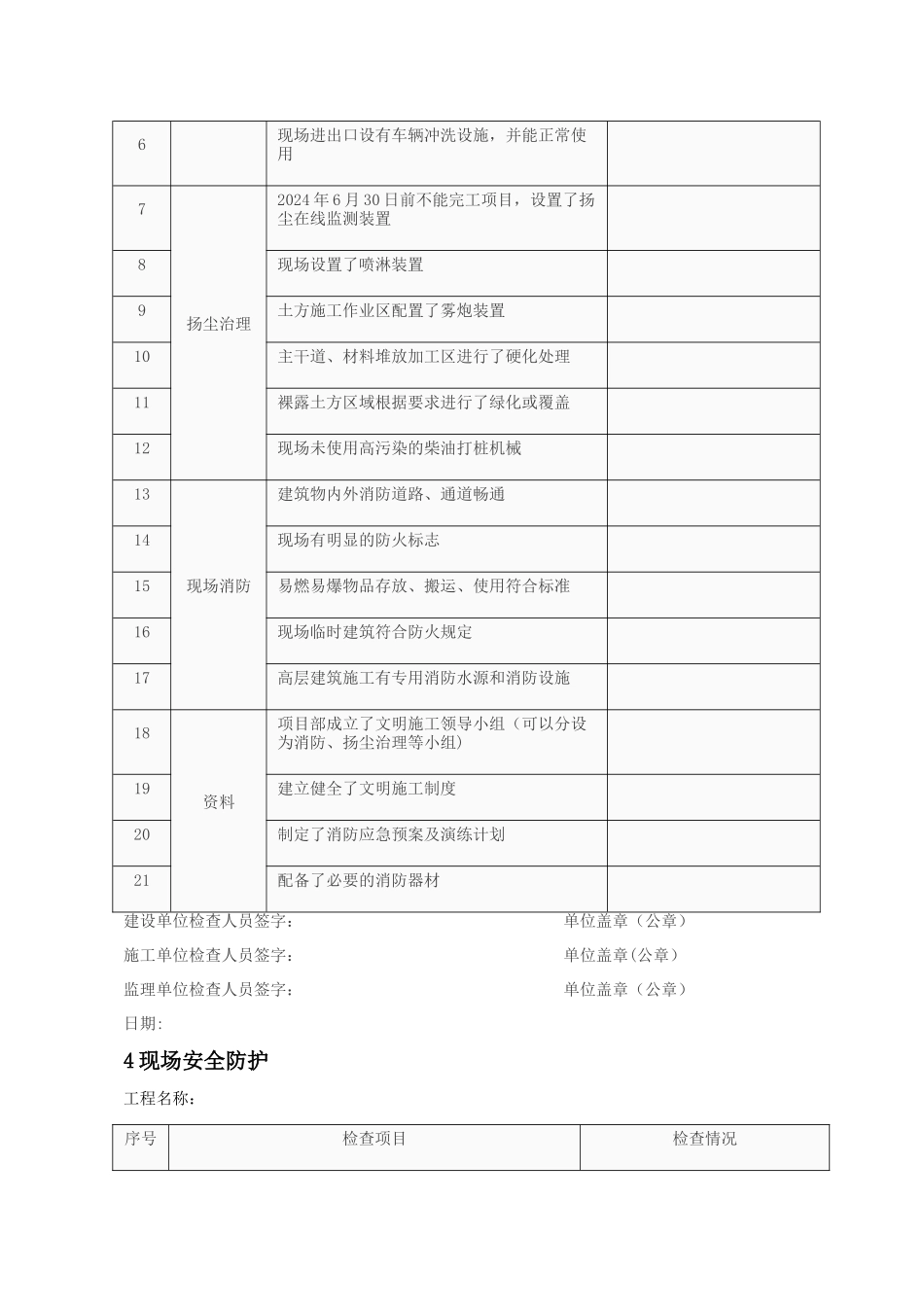 建筑工地节后复工安全生产自查表_第3页