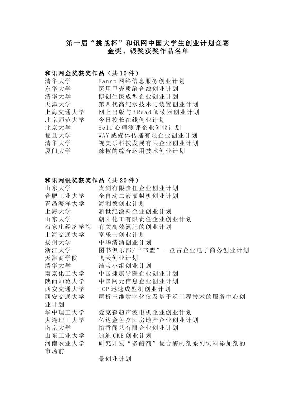 2025年第一届挑战杯和讯网中国大学生创业计划竞赛_第1页