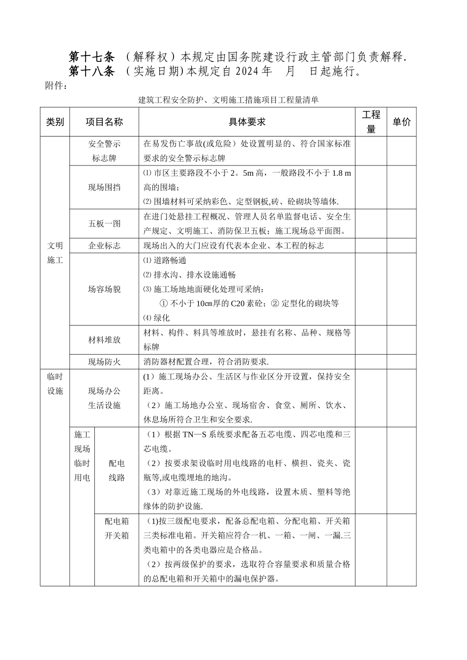 建筑工程安全防护、文明施工措施费用管理规定_第3页