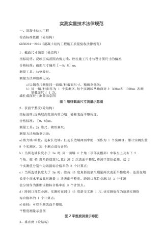 建筑工程实测实量技术规范