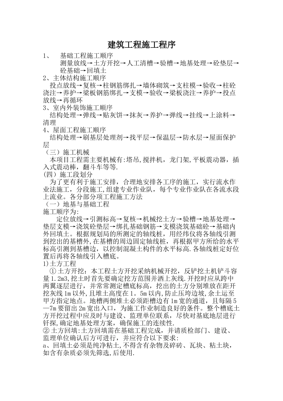 建筑工程施工程序_第1页