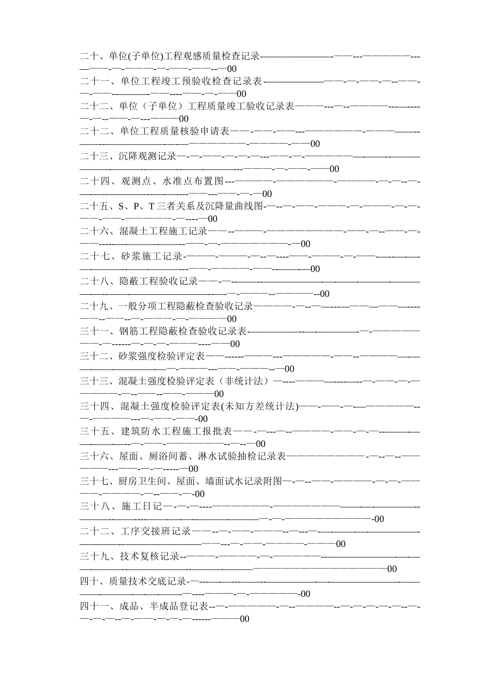 建筑工程施工资料填写范本_第2页