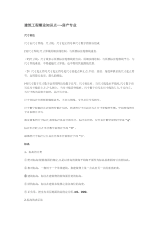 建筑工程概论知识点