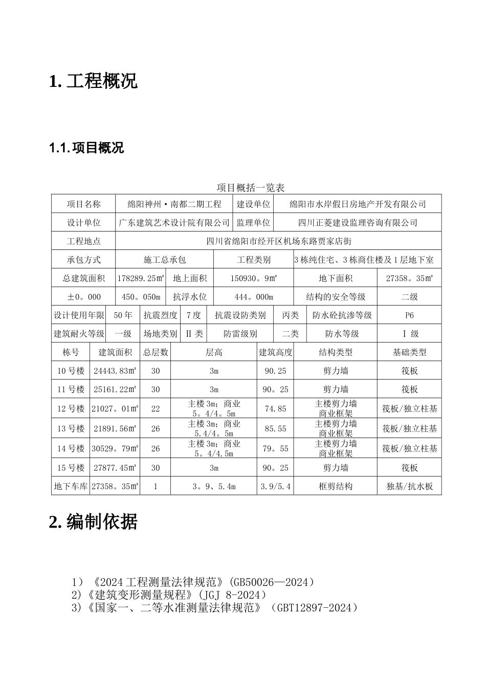 建筑工程沉降观测专项方案_第3页
