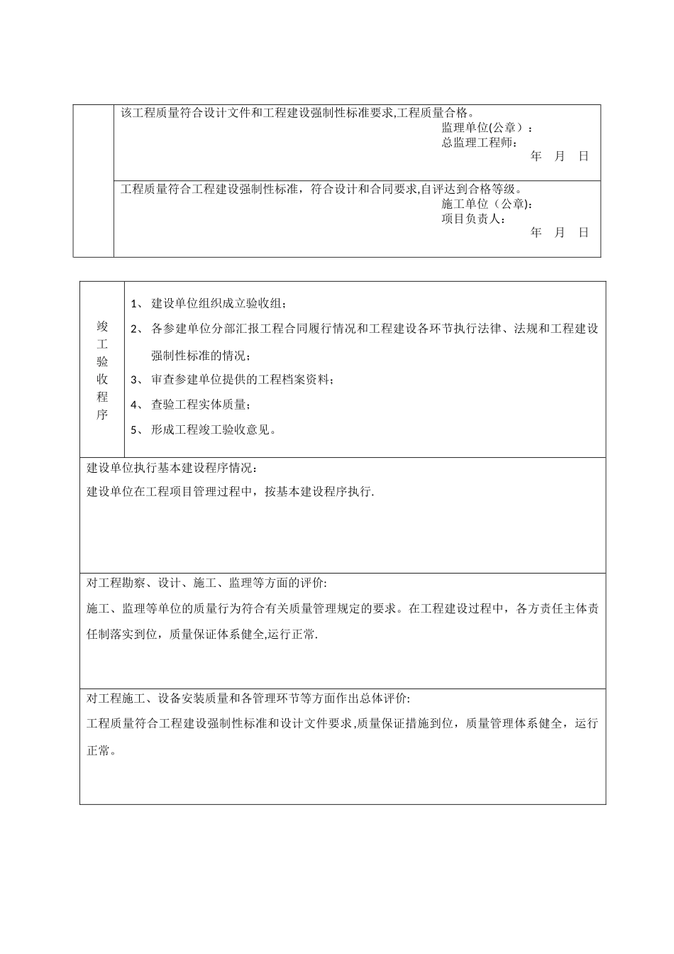 建筑工程竣工验收报告_第3页