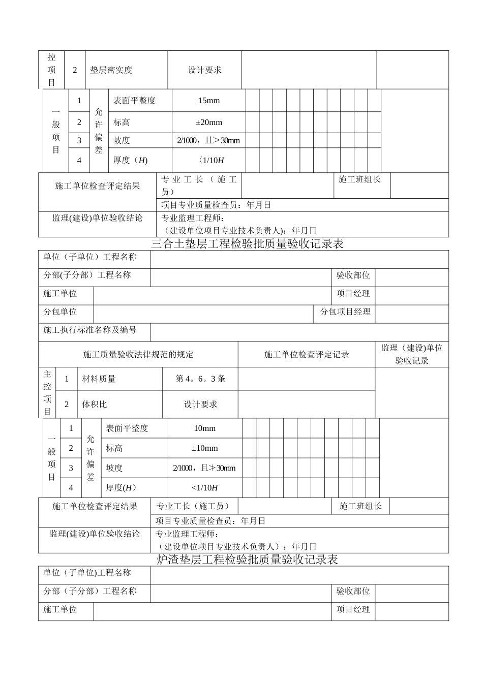 建筑工程装饰装修工程质量验收专用表格_第3页