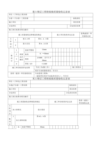 建筑工程装饰装修工程质量验收专用表格