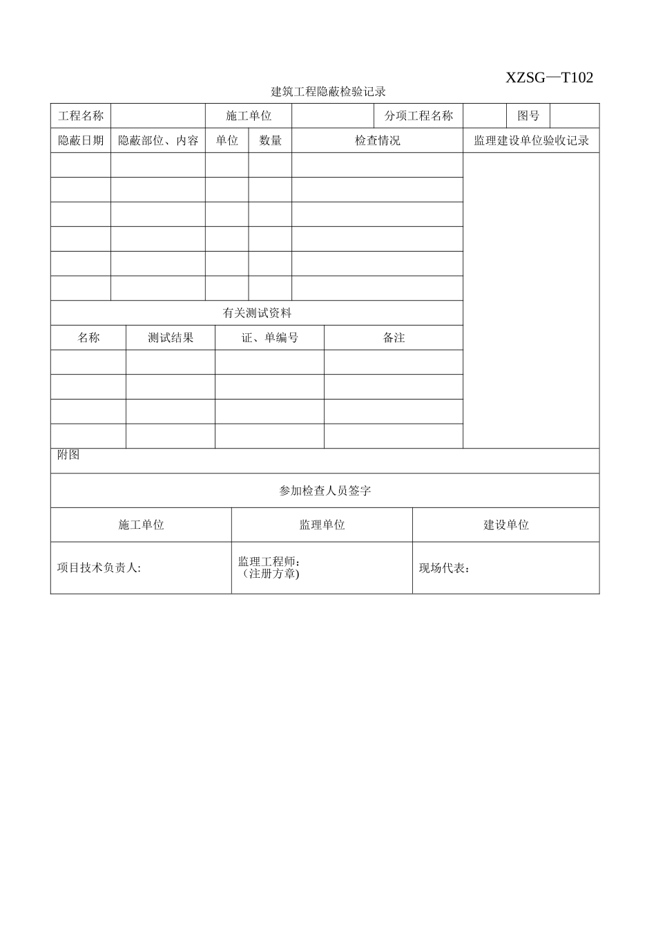 建筑工程隐蔽检验记录表_第1页