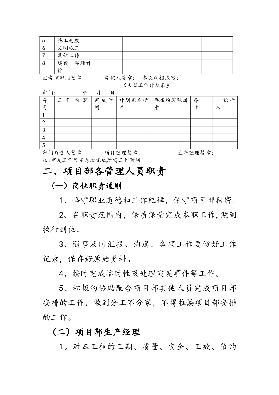 建筑工程项目部制度考核_第2页