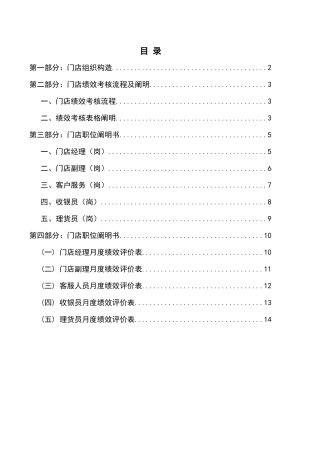2025年食品零售连锁终端绩效考核全套方案