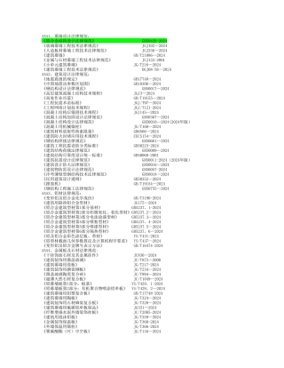 建筑幕墙规范列表