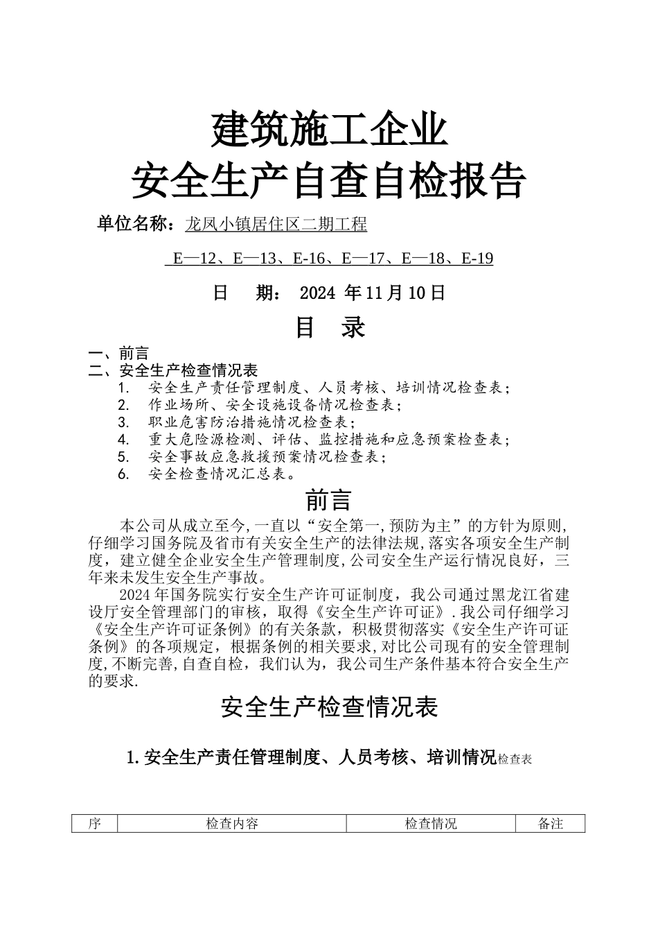 建筑施工企业自检自查_第1页