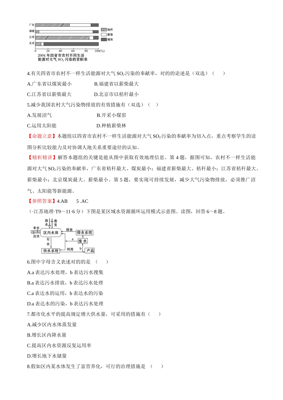 2025年考点7 人类与地理环境的协调发展_第2页