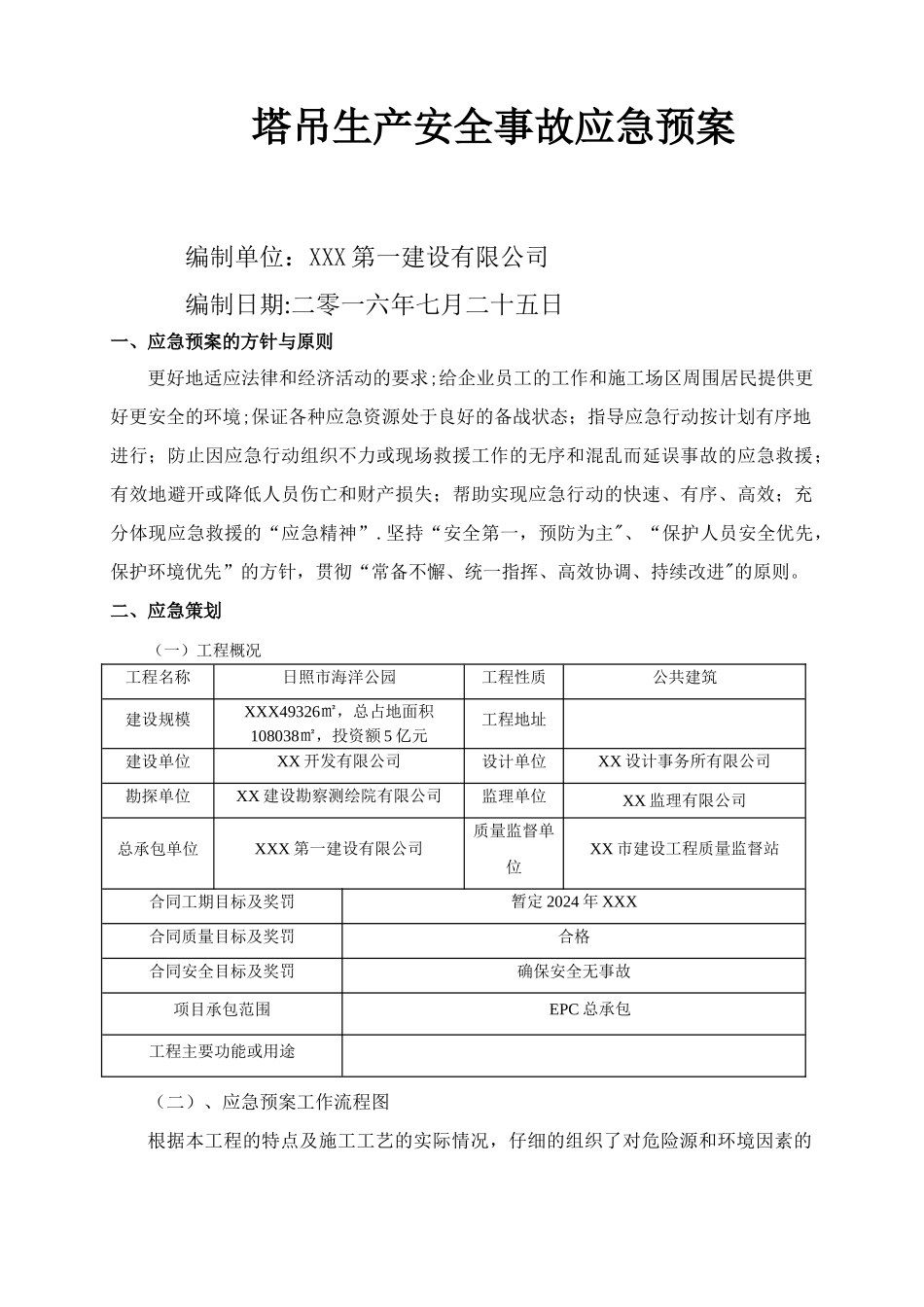 建筑施工起重机械生产安全事故应急救援预案_第1页