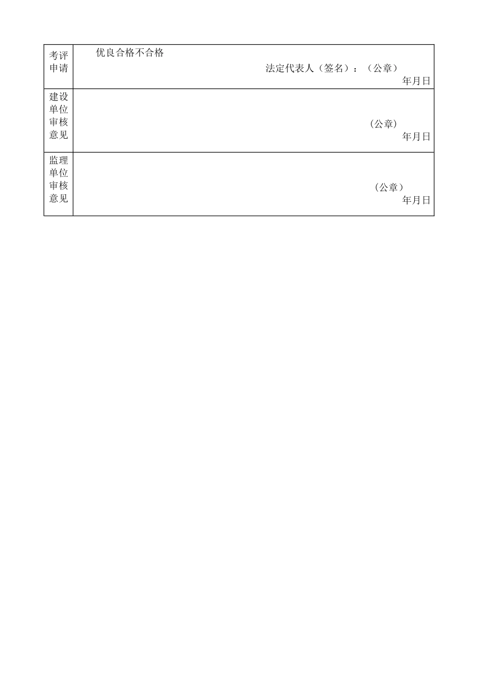 建筑施工项目安全生产标准化评定申请表_第3页