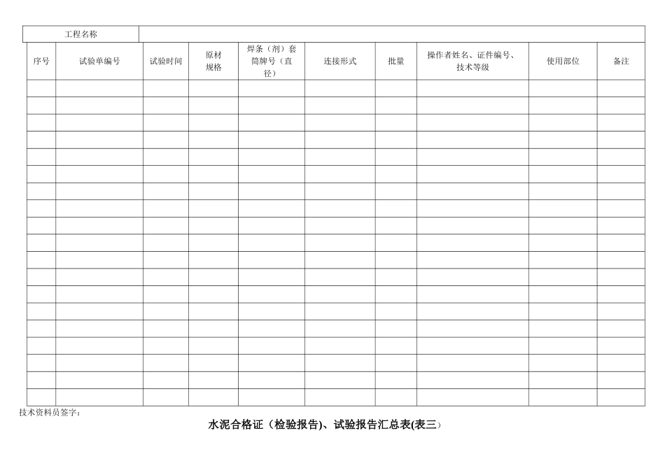 建筑材料台账汇总表_第2页