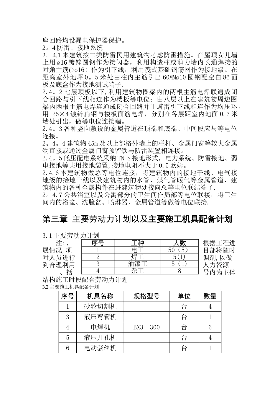 建筑电气工程施工方案_第2页