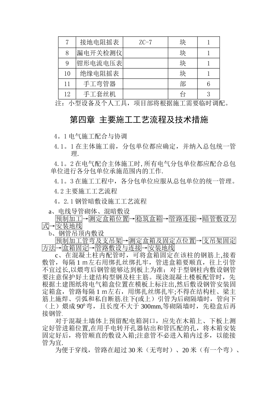 建筑电气工程施工方案_第3页