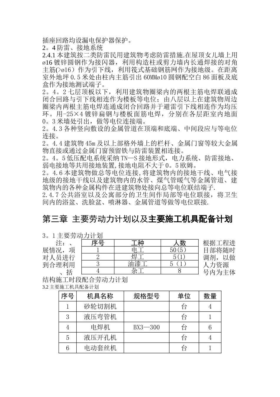 建筑电气工程施工方案42215_第2页