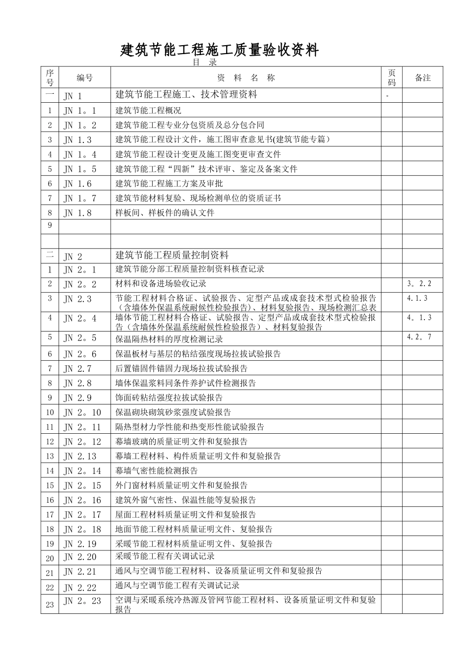 建筑节能工程质量验收表格_第1页