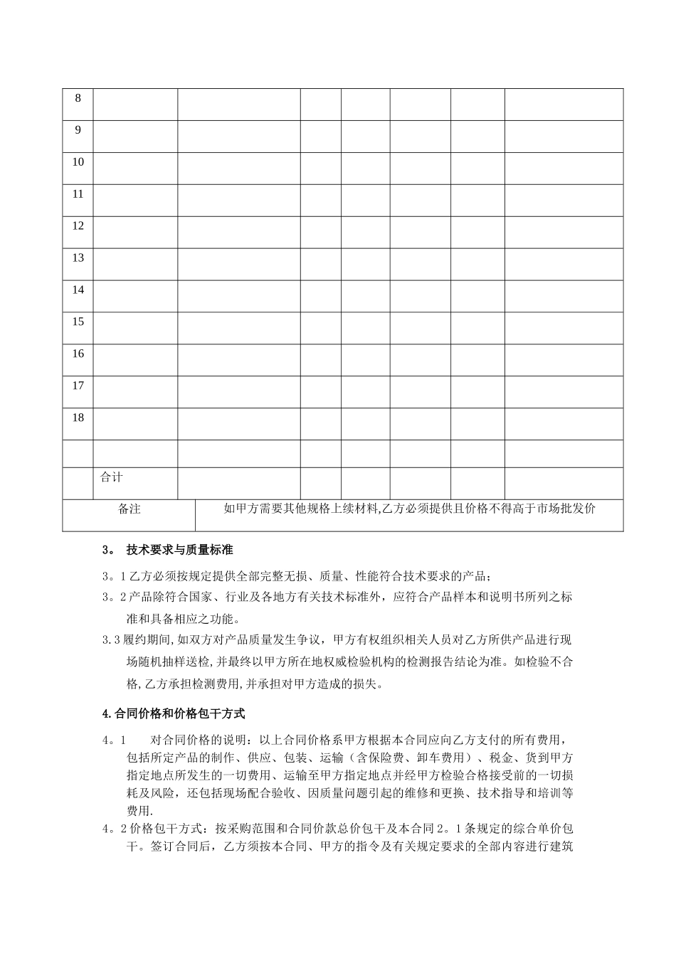 建筑装饰材料采购合同_第2页
