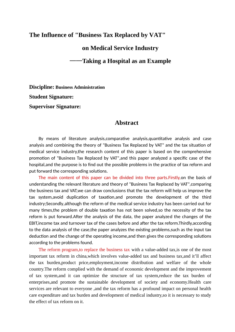 “营改增”对医疗卫生服务业的纳税影响研究——以A医院为例_第3页