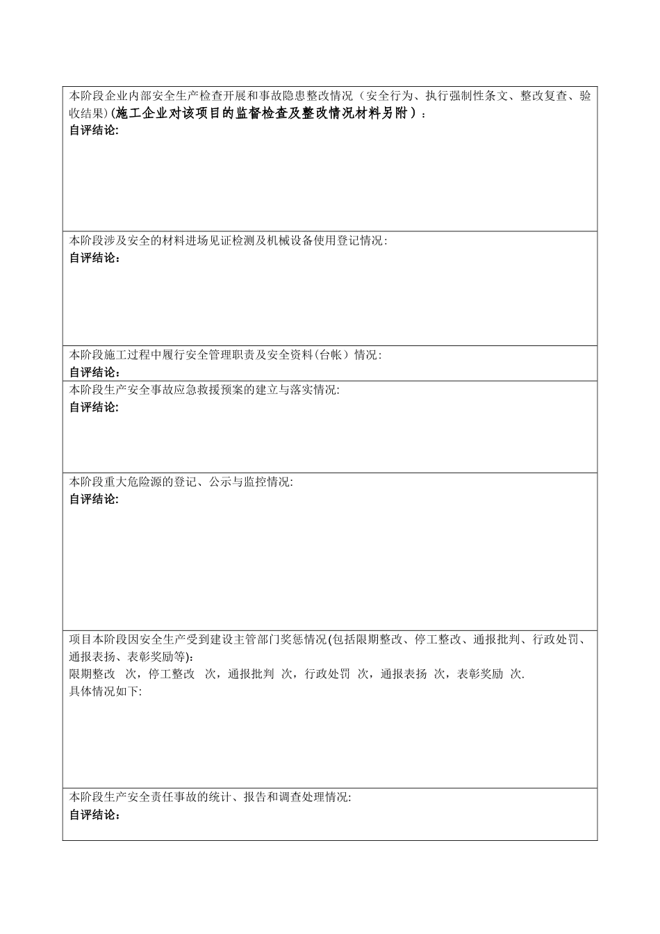 建设工程施工安全生产标准化自评报告_第3页