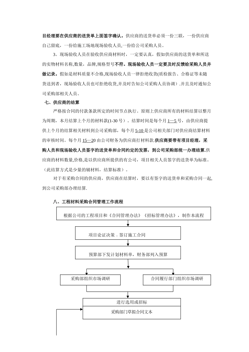 建设工程材料采购管理制度及流程_第3页