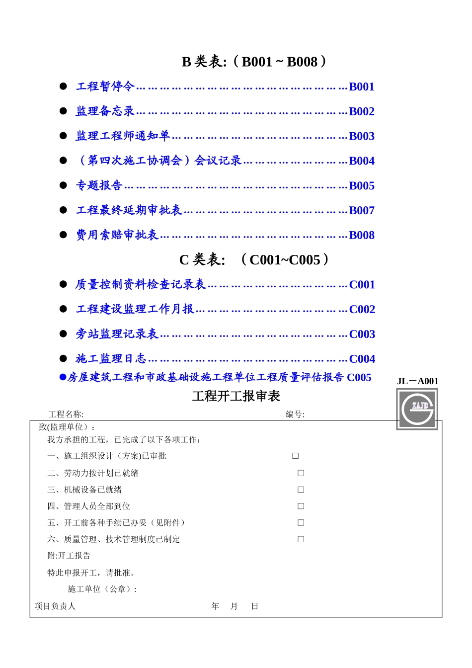建设工程监理单位全套用表-四川建龙软件表格_第2页