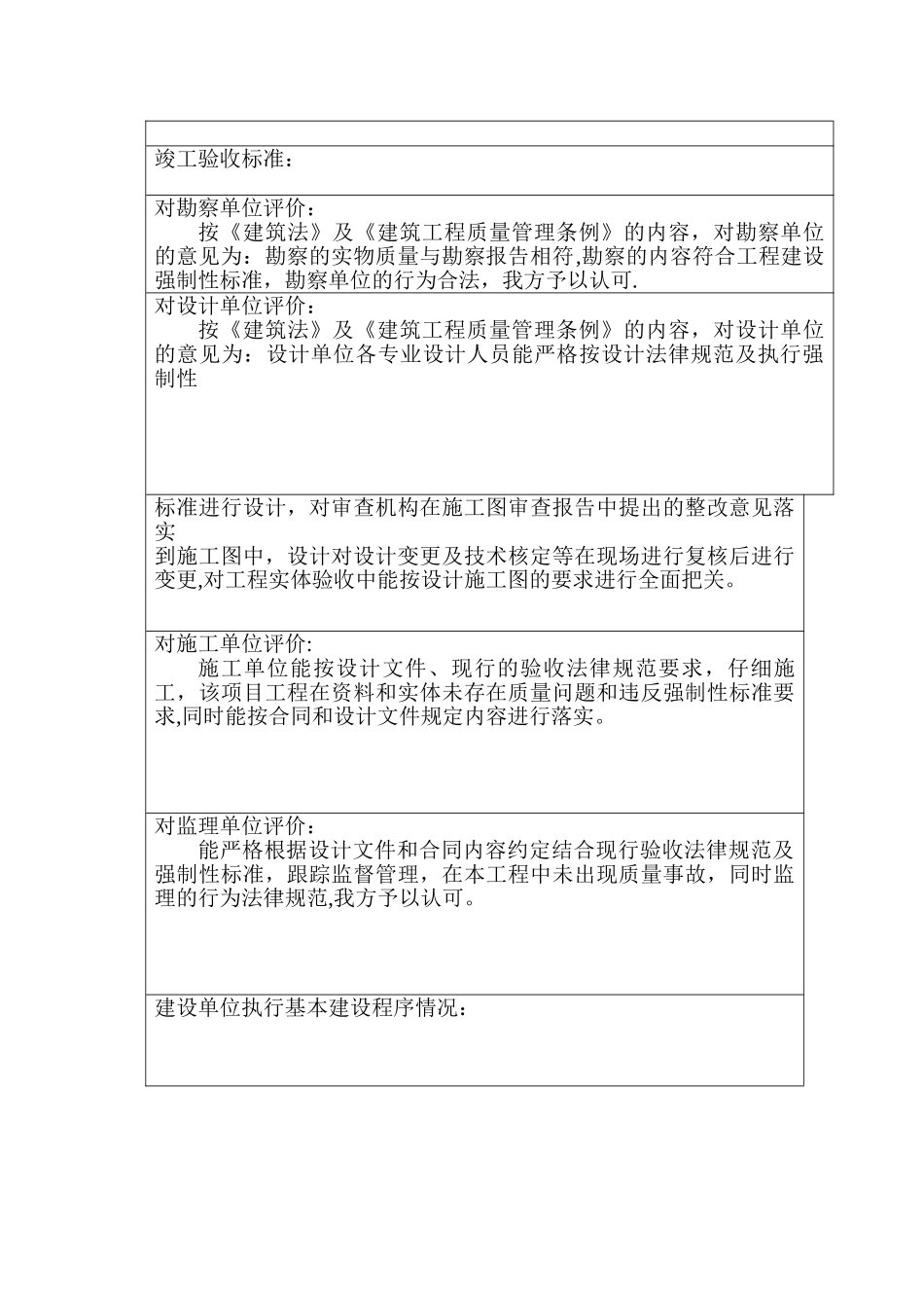 建设工程竣工验收报告表_第3页