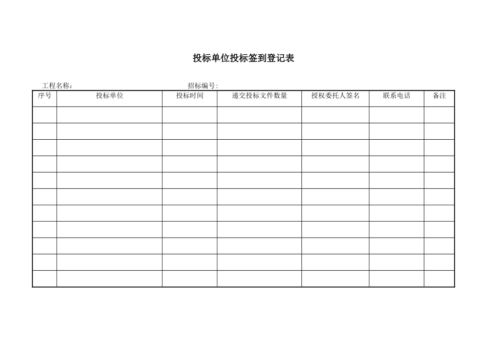 开标-评标相关表格_第1页