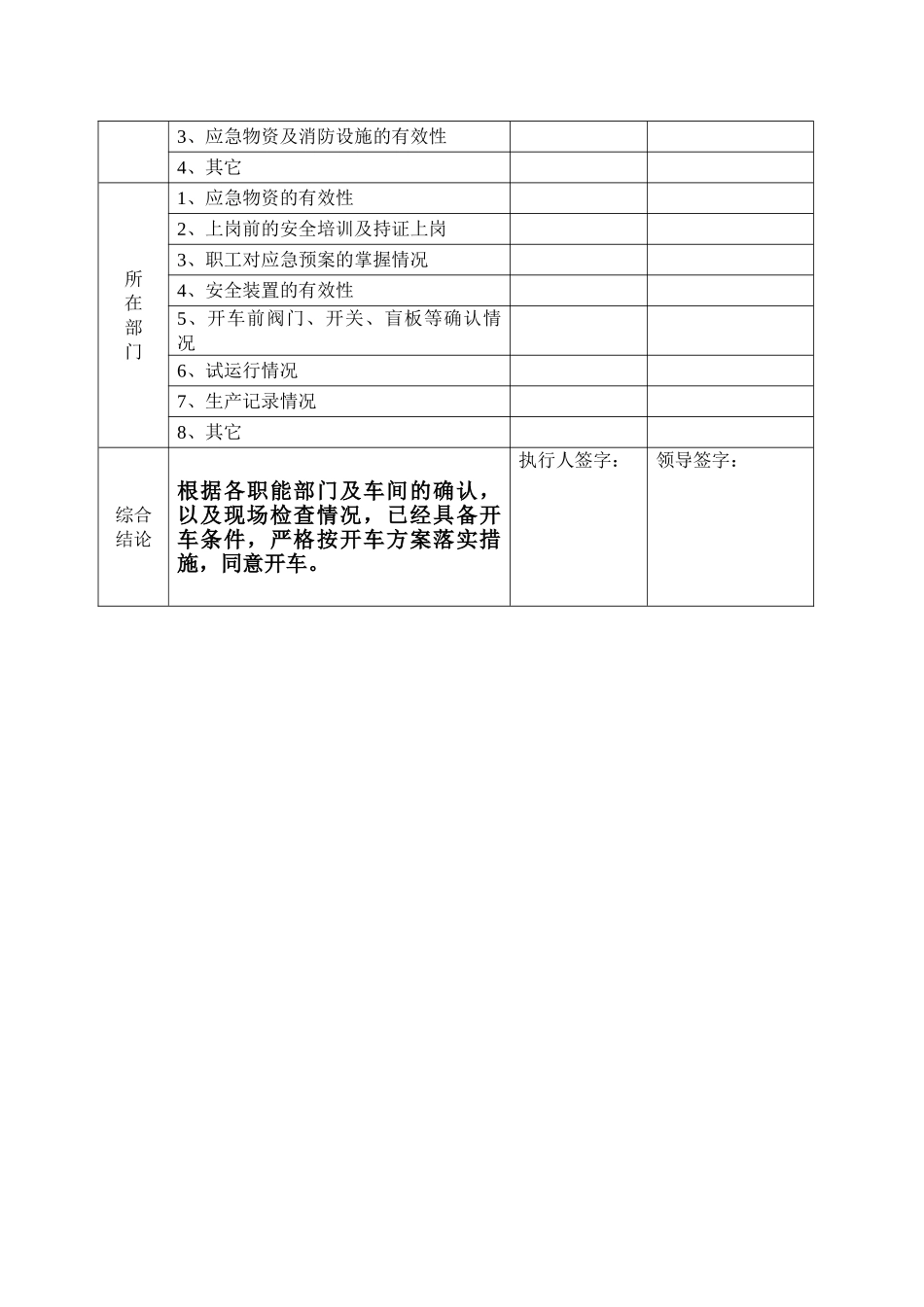 开车前安全条件确认表_第2页