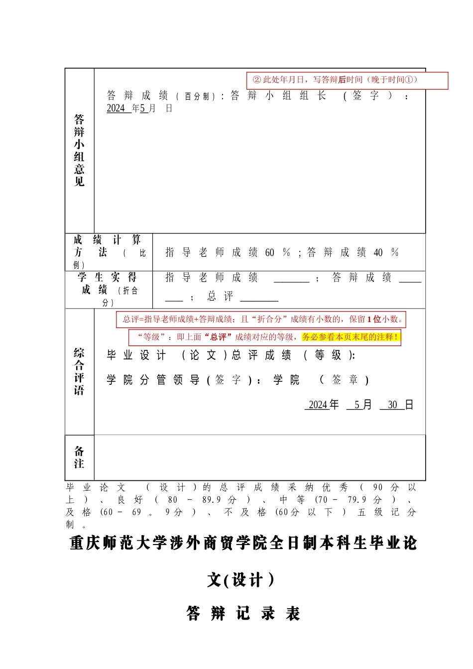 开题报告任务书等相关表格_第3页