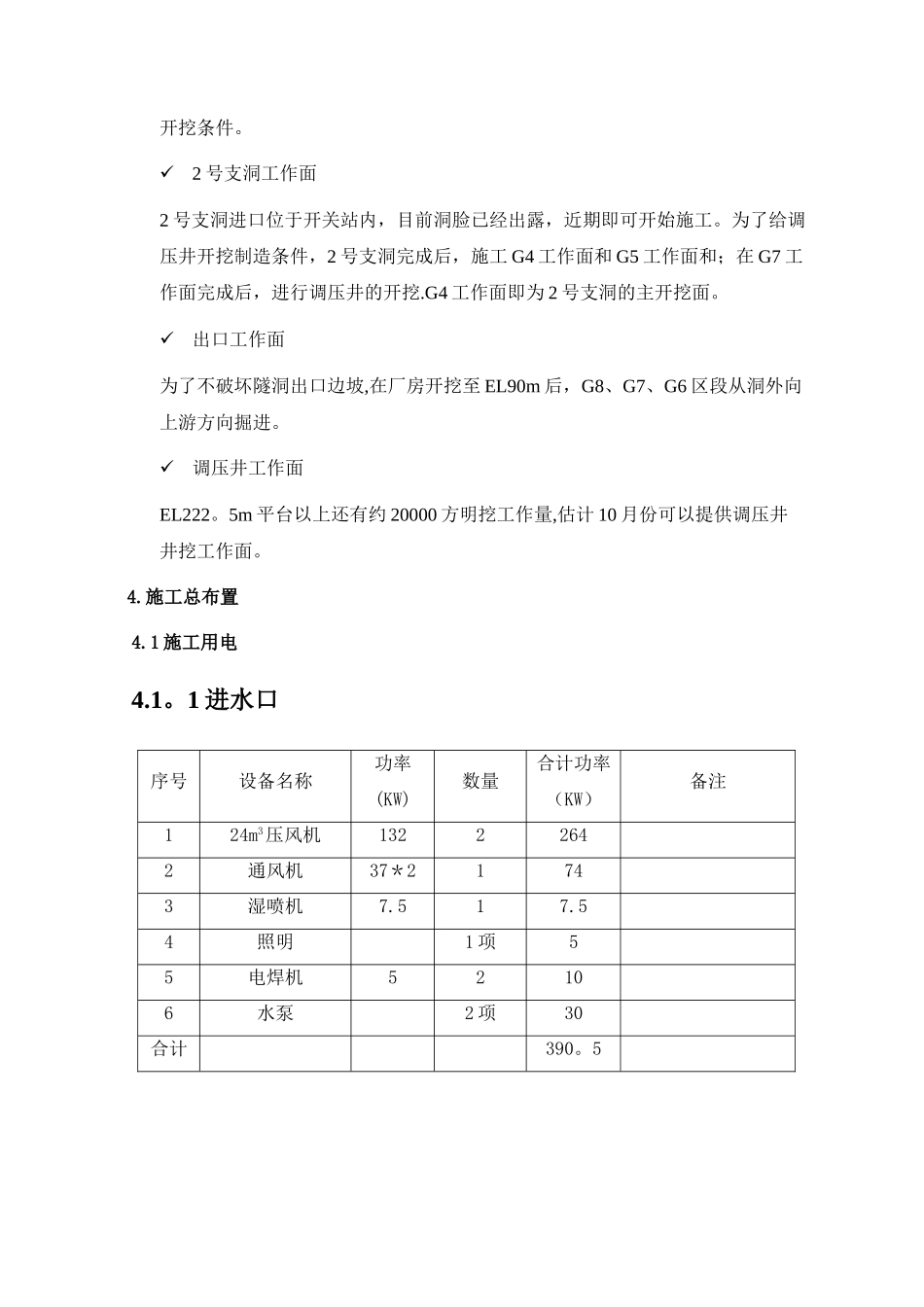 引水隧洞开挖施工方案_第2页