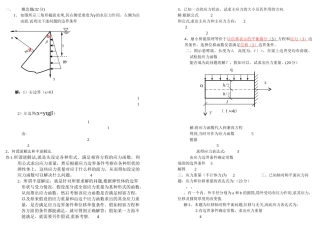 弹性力学试卷及答案