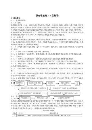 强夯地基施工工艺标准