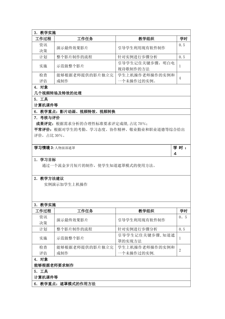 影视后期特效基础电子教案_第3页