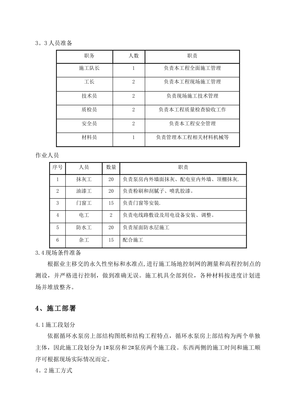 循环水泵房装饰装修、屋面工程施工方案_第3页