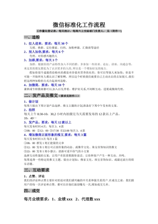 微商标准化管理制度