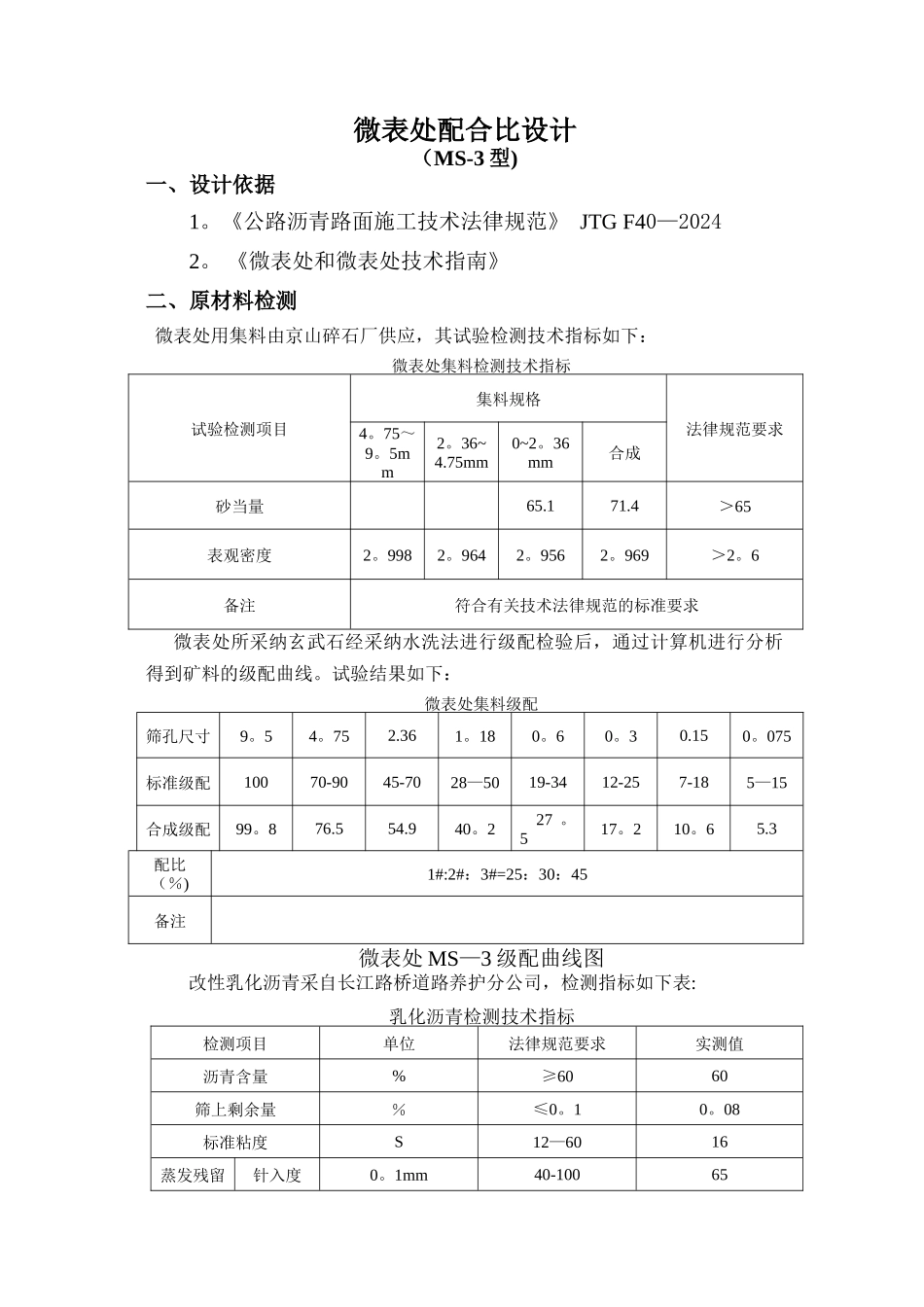 微表处配合比报告_第1页