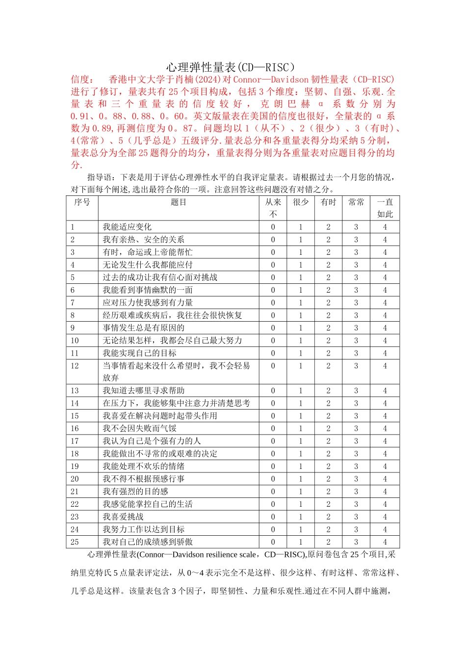 心理弹性量表_第1页
