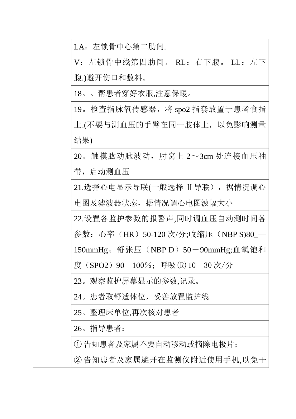 心电监护的操作流程_第2页