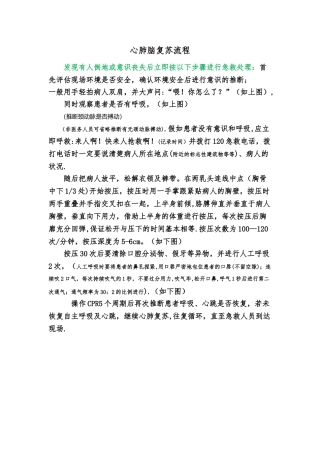 心肺复苏流程图
