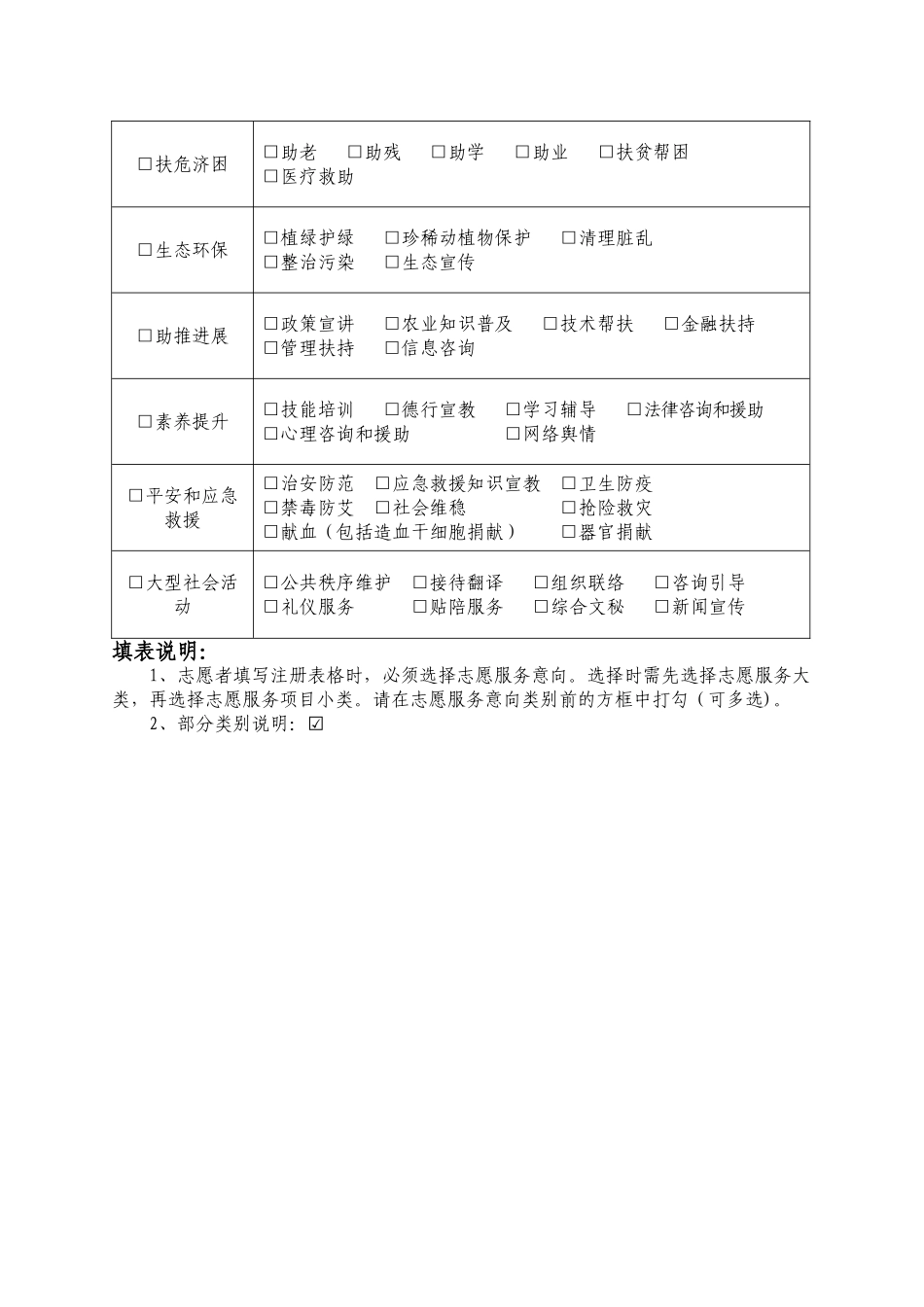 志愿者登记表_第2页
