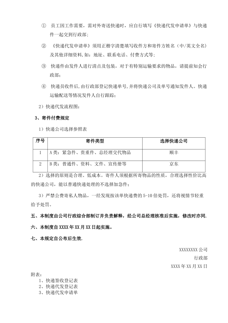 快递收发管理规定_第2页